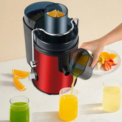 Sapcentrifugaal Huishoudelijk Groot Kaliber Elektrisch Sap Machine Residu Scheiding Groente Juicer Eu Uk