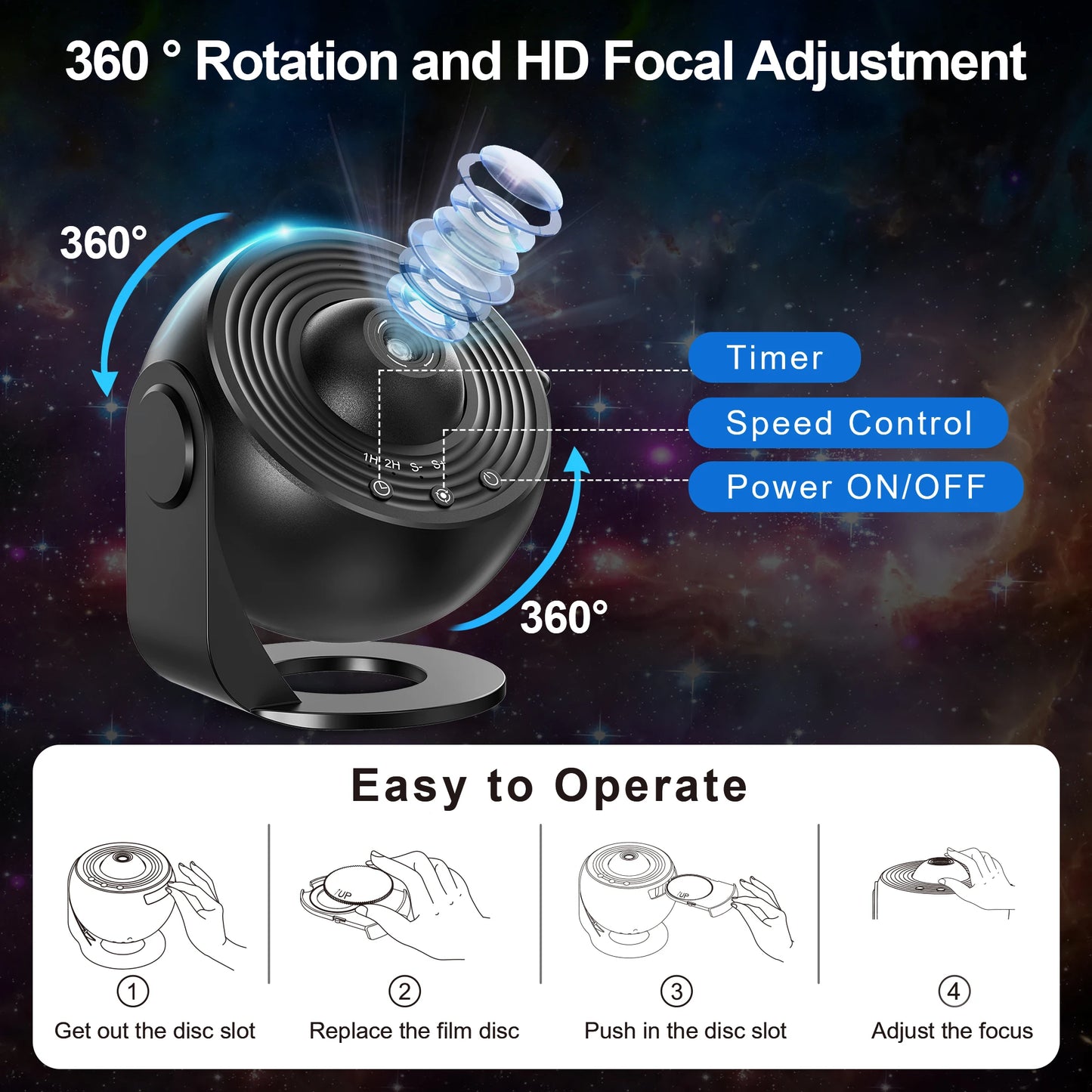 Cosmic Dreamer – Realistische Sterrenstelsel Projector